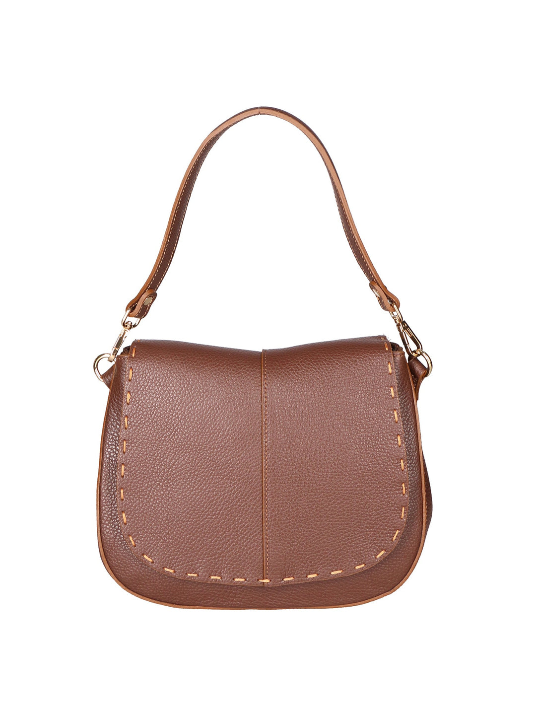 borsa a spalla da Donna in Vera Pelle | gave lux | GLX220691523FBG-D223_CIOCCOLATO