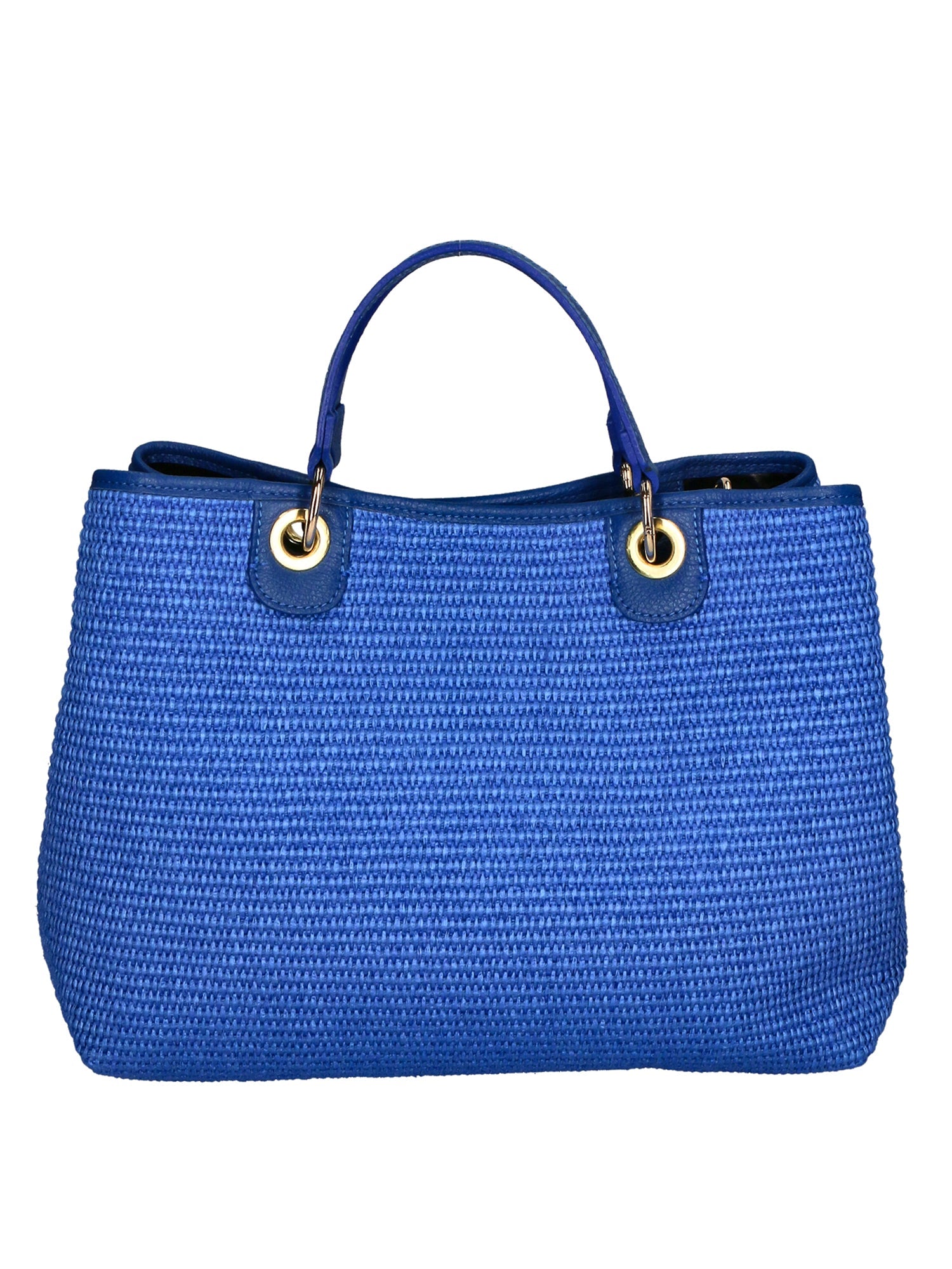 Borsa a mano da Donna in Vera Pelle e Paglia Tabru | Gave Lux | GLX220516823FBG-530_D22_BLUETTE