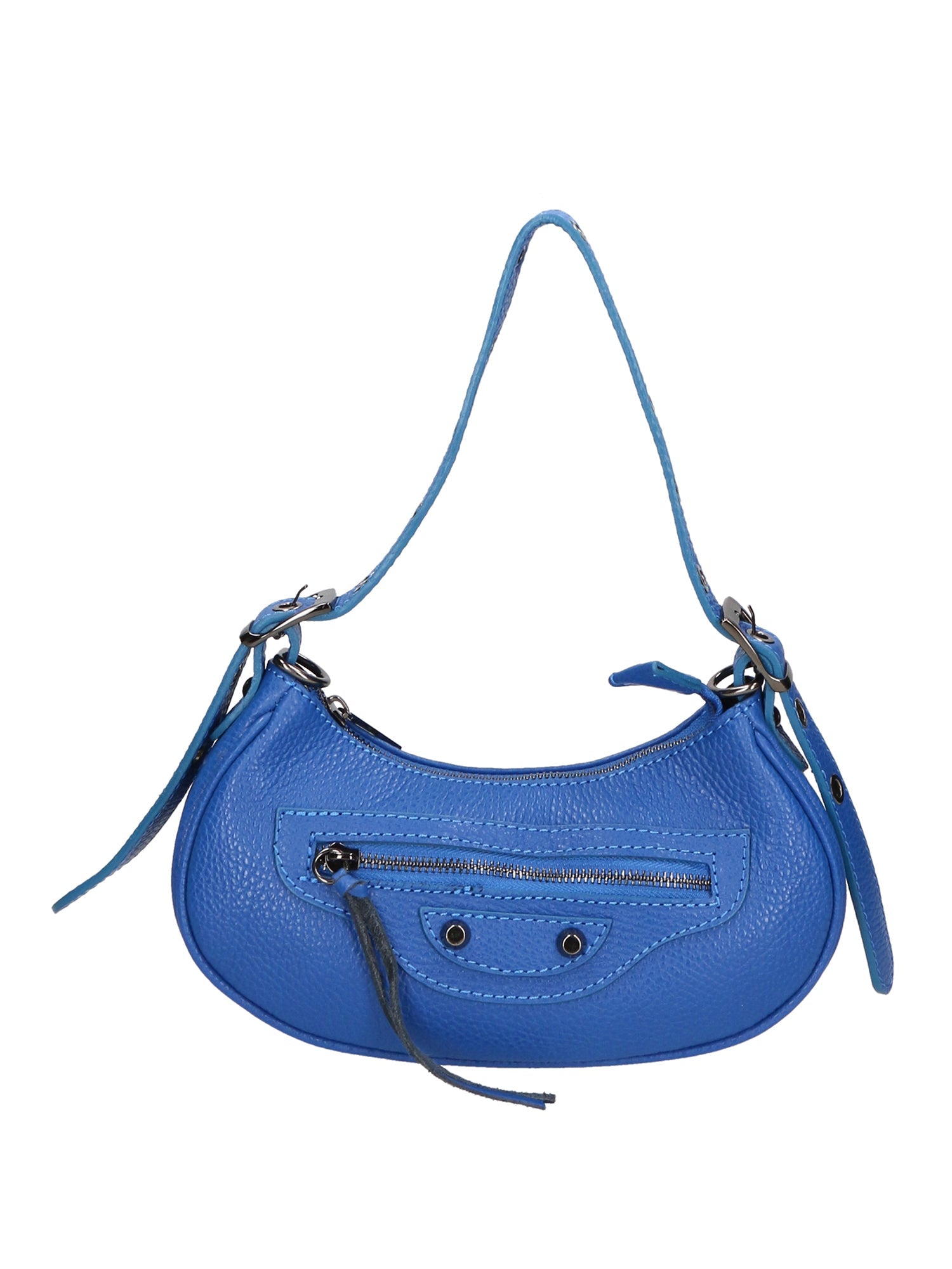Borsa a spalla da Donna in Vera Pelle | Gave Lux | GLX220570823FBG-D22_BLUETTE_ROYAL_BLU
