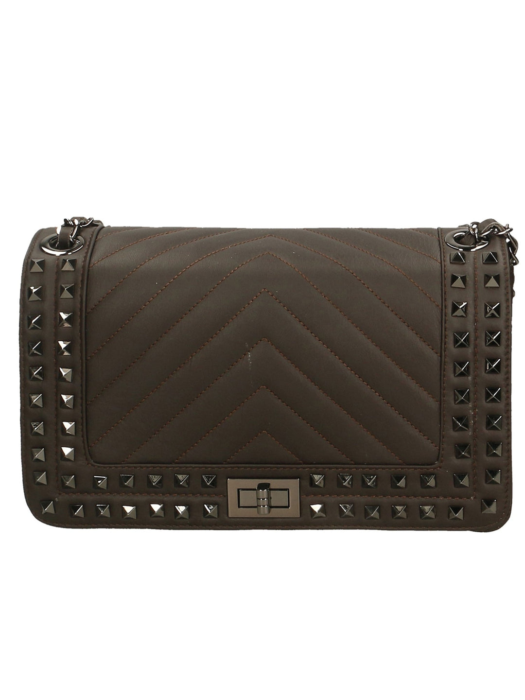Borsa a spalla da Donna in Vera Pelle | Gave Lux | GLX22659023FBG-T.MORO_DARK_BROWN