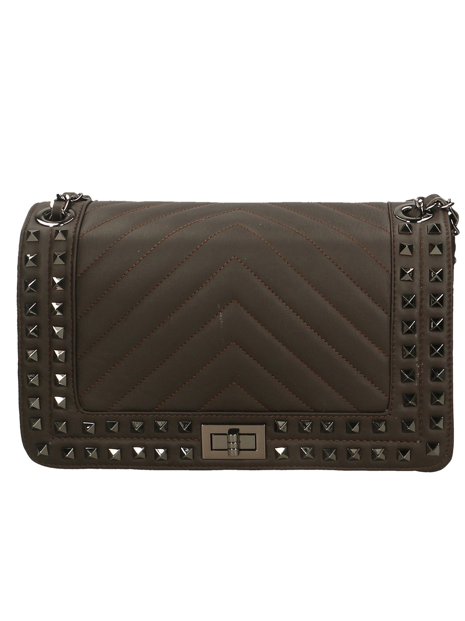 Borsa a spalla da Donna in Vera Pelle | Gave Lux | GLX22659023FBG-T.MORO_DARK_BROWN
