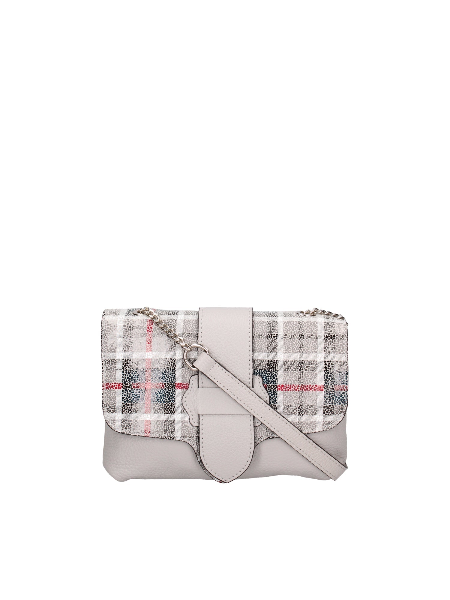 borsa a tracolla da donna In Vera pelle | gave lux | GLX2219494223FBG-GRIGIO+NERO