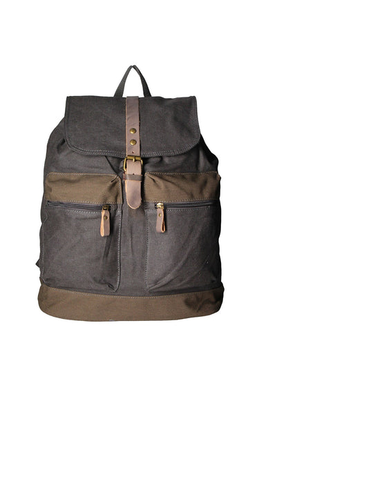 Zaino unisex in Canvas e pelle | Gave Lux | GLX22ZG301323FBG-NERO_BLACK