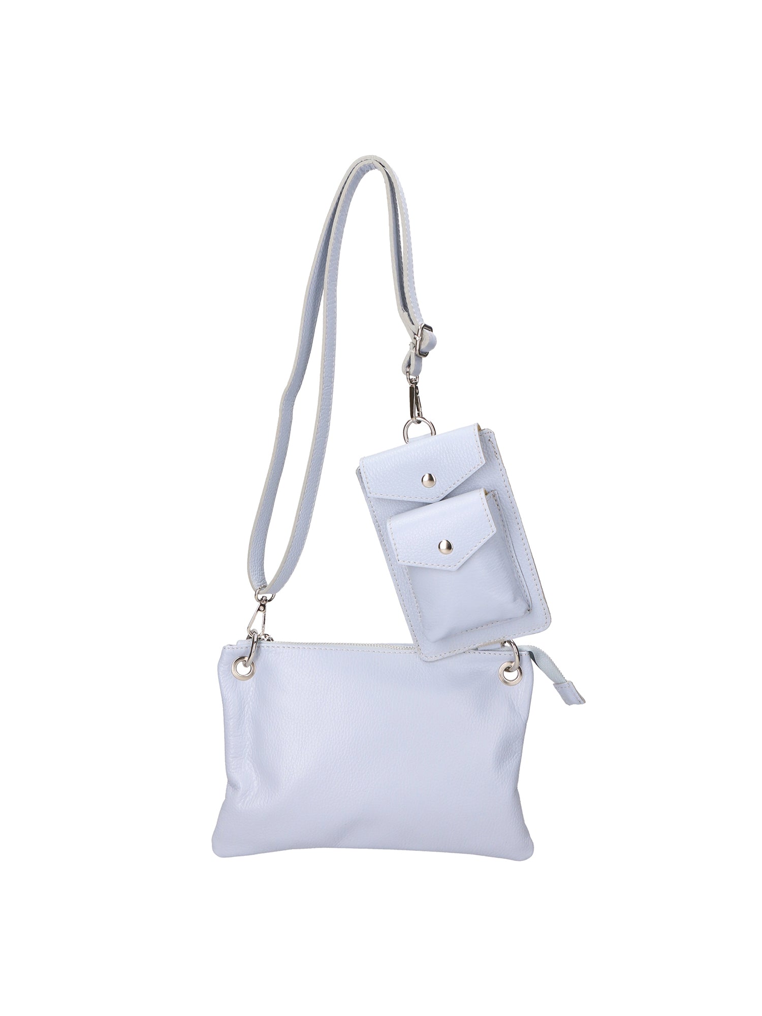 Borsa a Tracolla da Donna in Vera Pelle | Gave Lux | GLX220593223FBG-D92_CELESTE_HEAVENLY