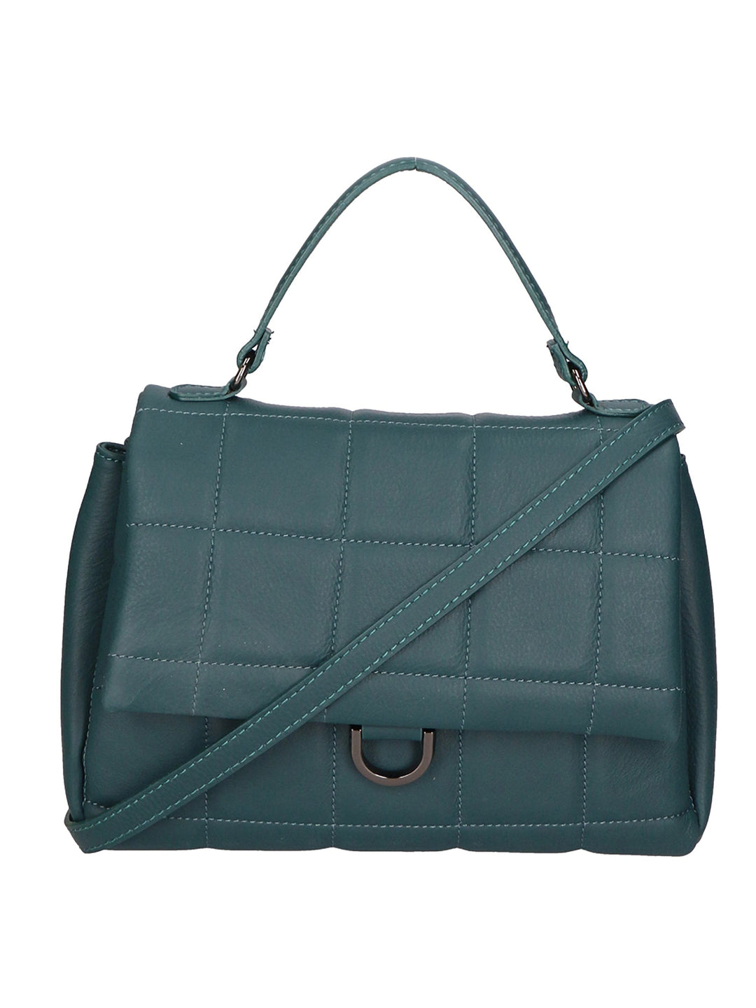 Lila Damenhandtasche aus echtem Leder