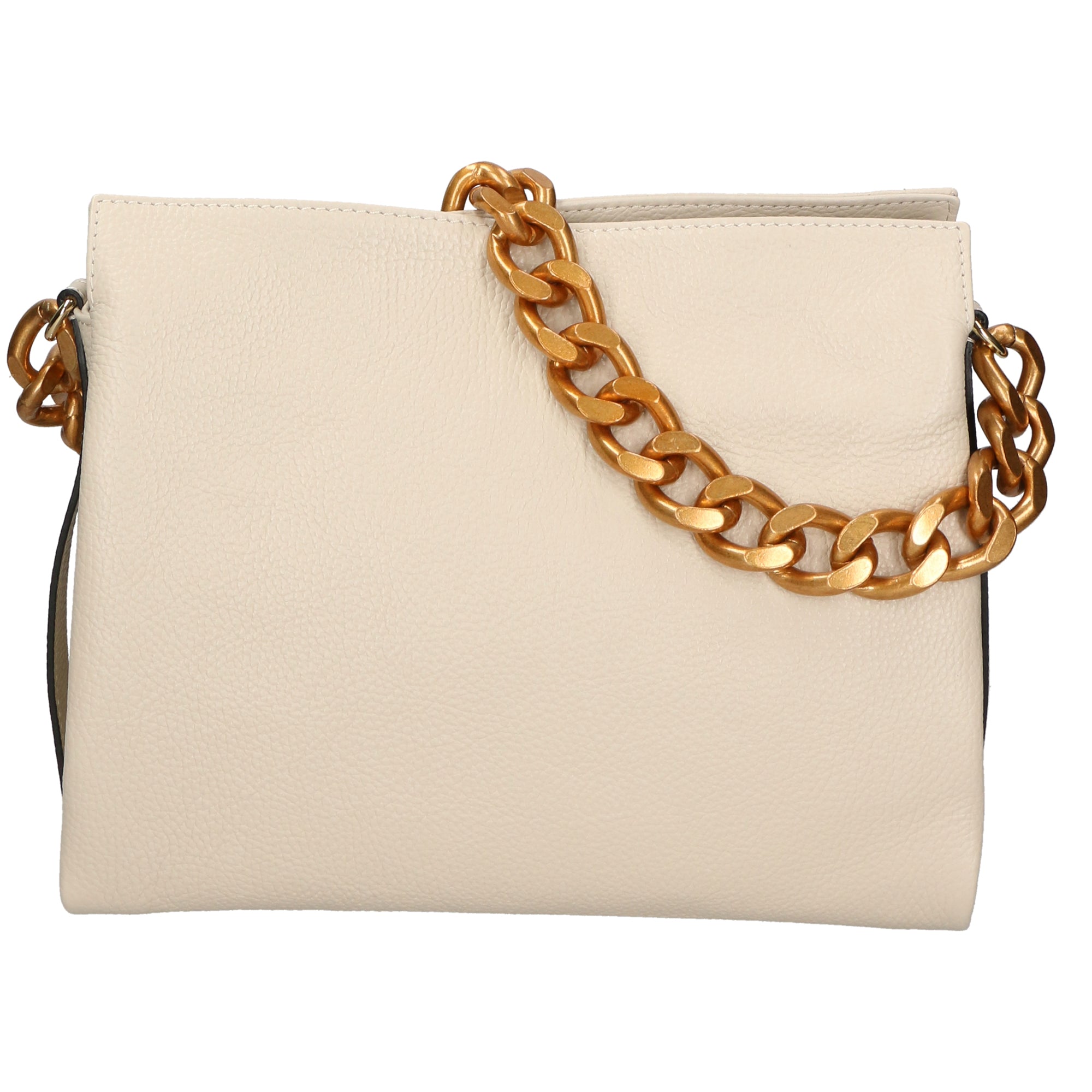 Borsa a spalla da Donna in Vera Pelle | Gave Lux | GLX220611023FBG-D37_LATTE_MILK