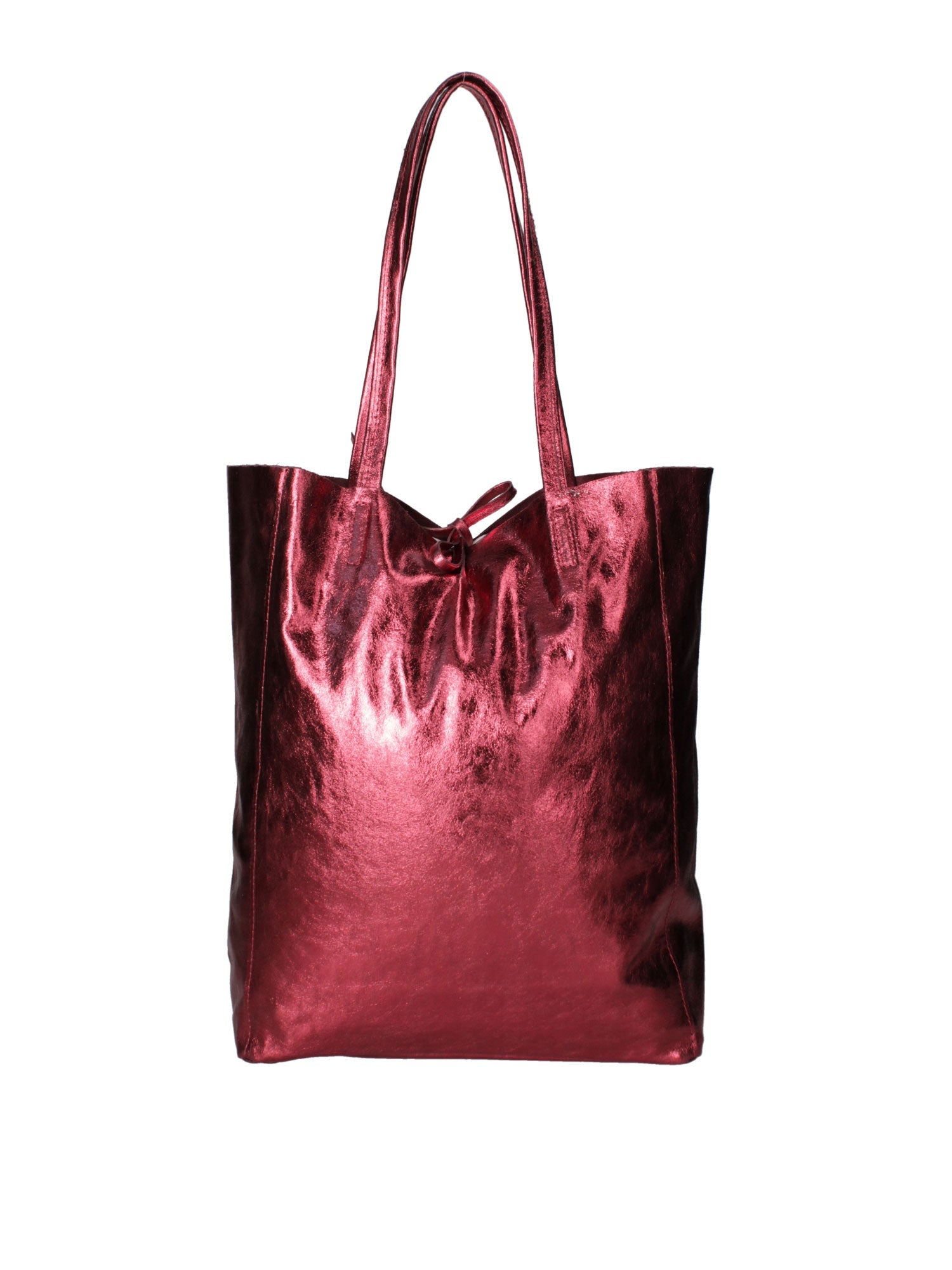 Borsa Shopper da donna In Vera pelle | Gave Lux | GLX220756523FBG-L019_BORDO