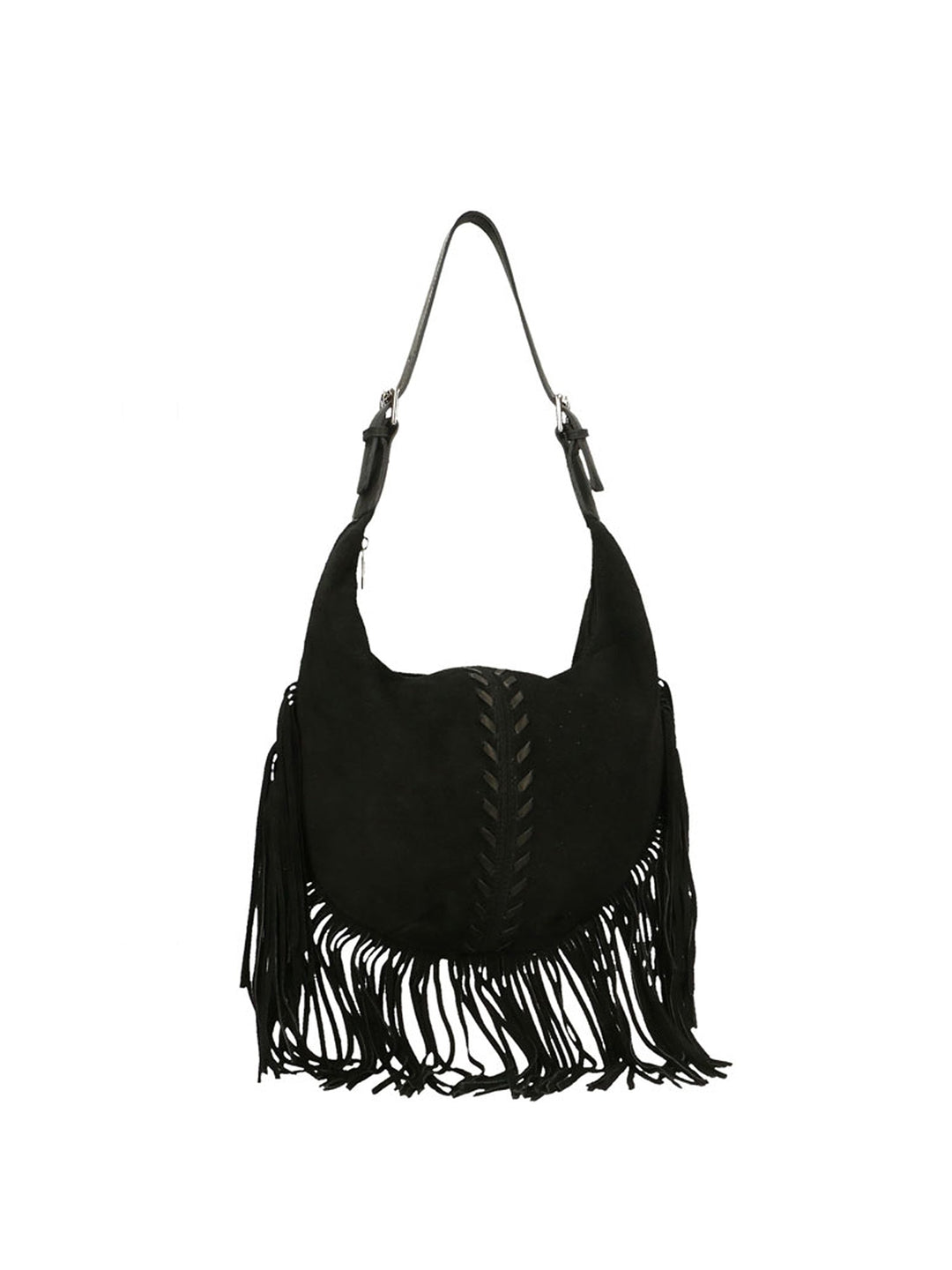 Borsa a spalla da Donna in Vera Pelle | Gave Lux | GLX22863023FBG-NERO_BLACK
