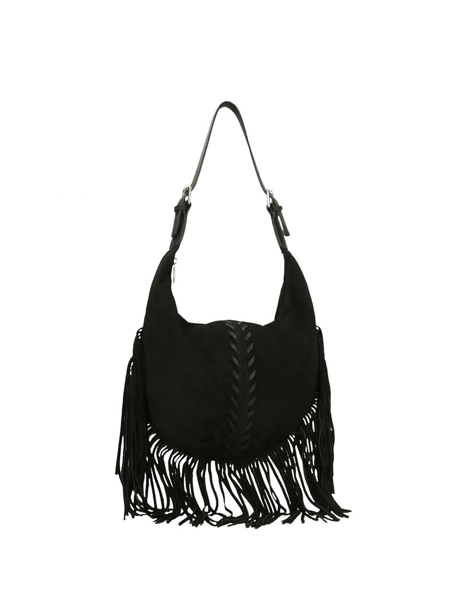 Borsa a spalla da Donna in Vera Pelle | Gave Lux | GLX22863023FBG-NERO_BLACK