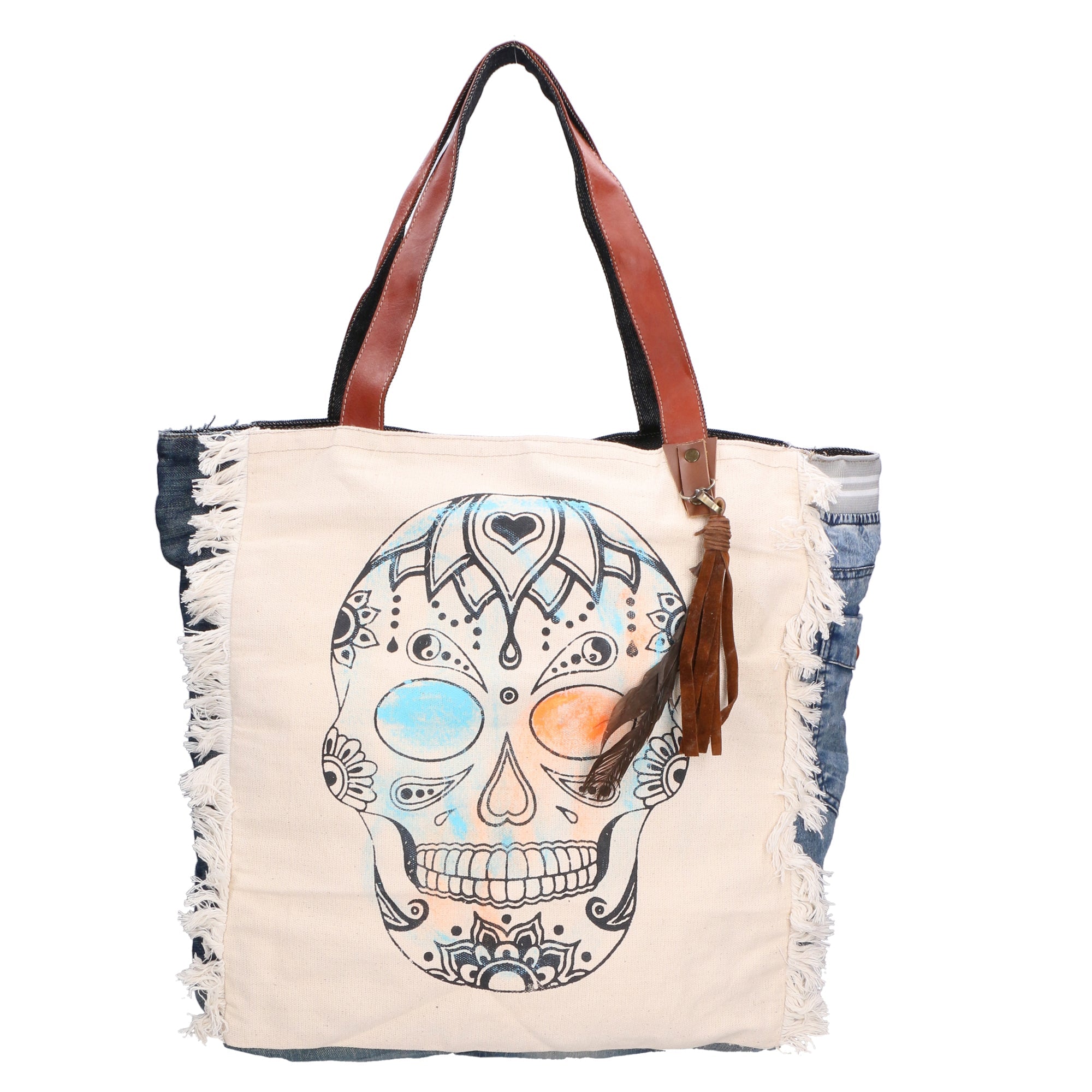 Borsa a spalla da Donna in Cotone | Gave Lux | GLX228810323FBG-JEANS_012