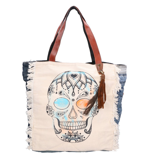 Borsa a spalla da Donna in Cotone | Gave Lux | GLX228810323FBG-JEANS_012