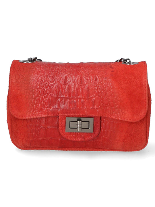 Borsa a tracolla da Donna in Vera Pelle | Gave Lux | GLX221002923FBG-ROSSO_RED