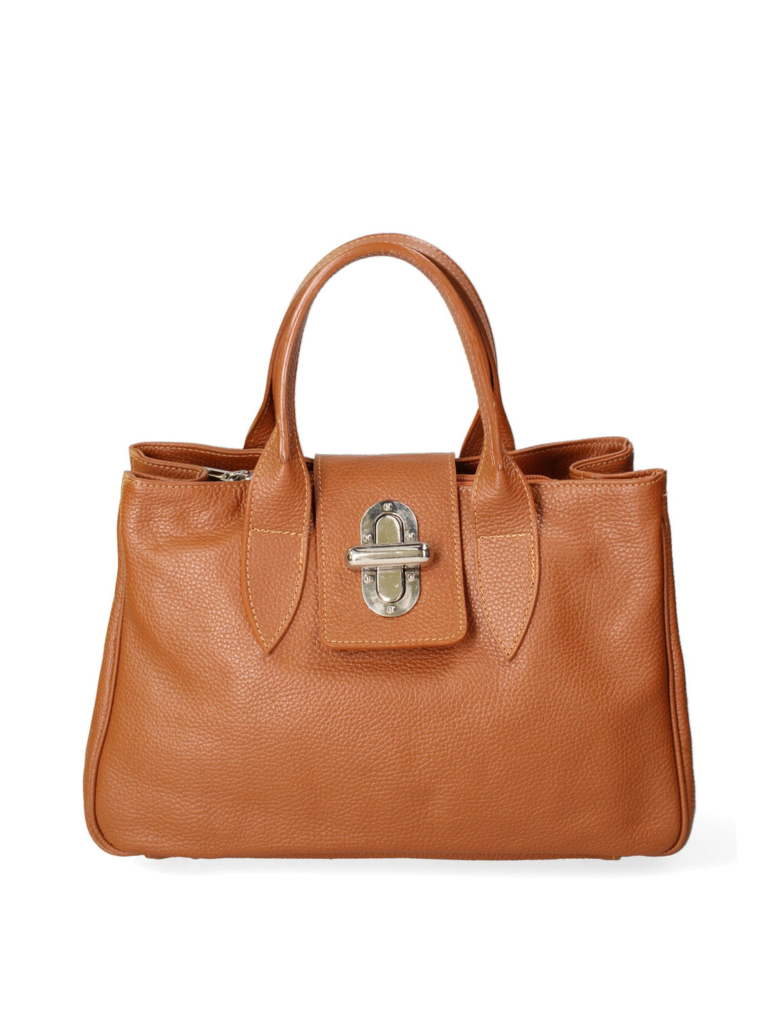 Borsa a mano da donna In Vera pelle | Gave Lux | GLX22771823FBG-D17_CUOIO_SCURO