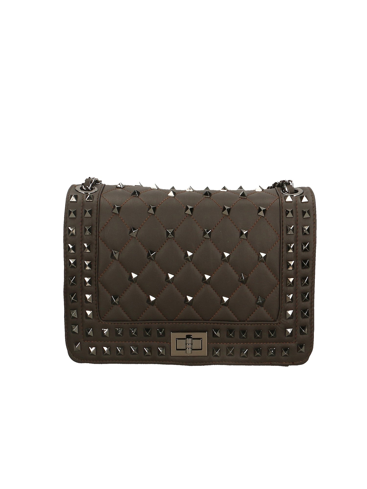 Borsa a spalla da Donna in Vera Pelle | Gave Lux | GLX22184423FBG-T.MORO_DARK_BROWN