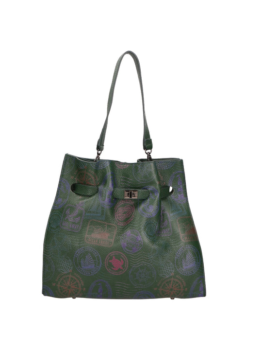 Borsa a mano da Donna in Vera Pelle | Gave Lux | GLX2256413723FBG-VERDE