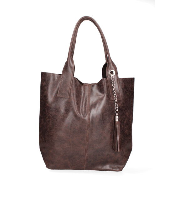 Borsa a sacca da donna In Vera pelle | Gave Lux | GLX22519023FBG-015_T.MORO