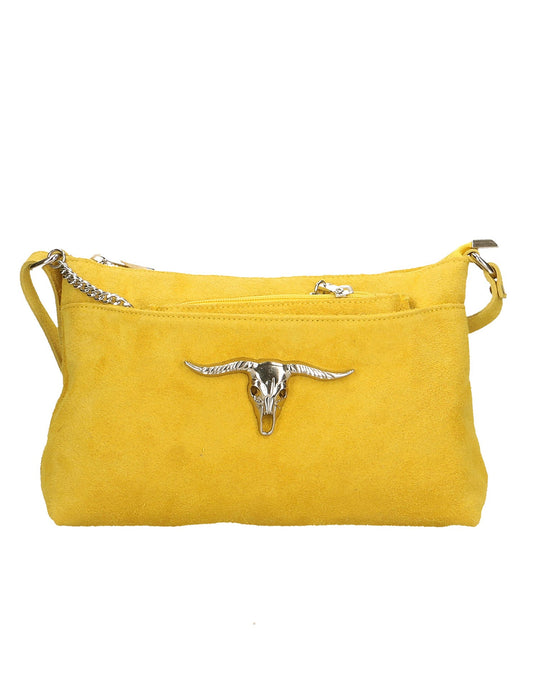 Borsa a tracolla da donna In Vera pelle | Gave Lux | GLX22865023FBG-GIALLO