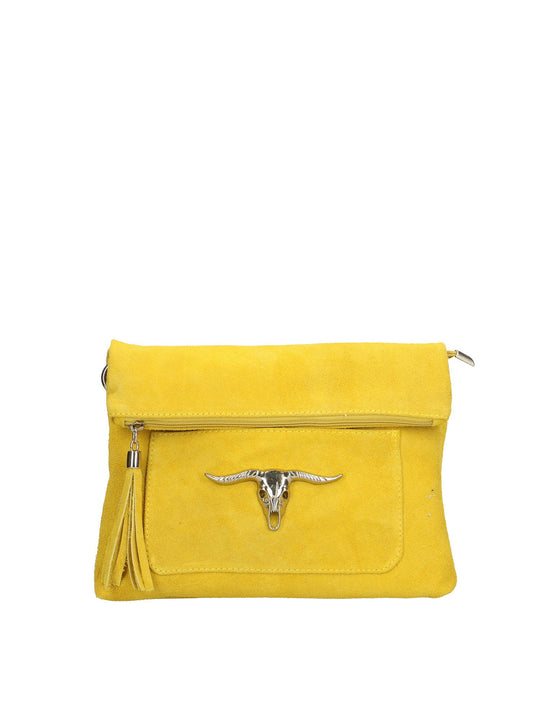 Borsa a tracolla da donna In Vera pelle | Gave Lux | GLX22865123FBG-GIALLO