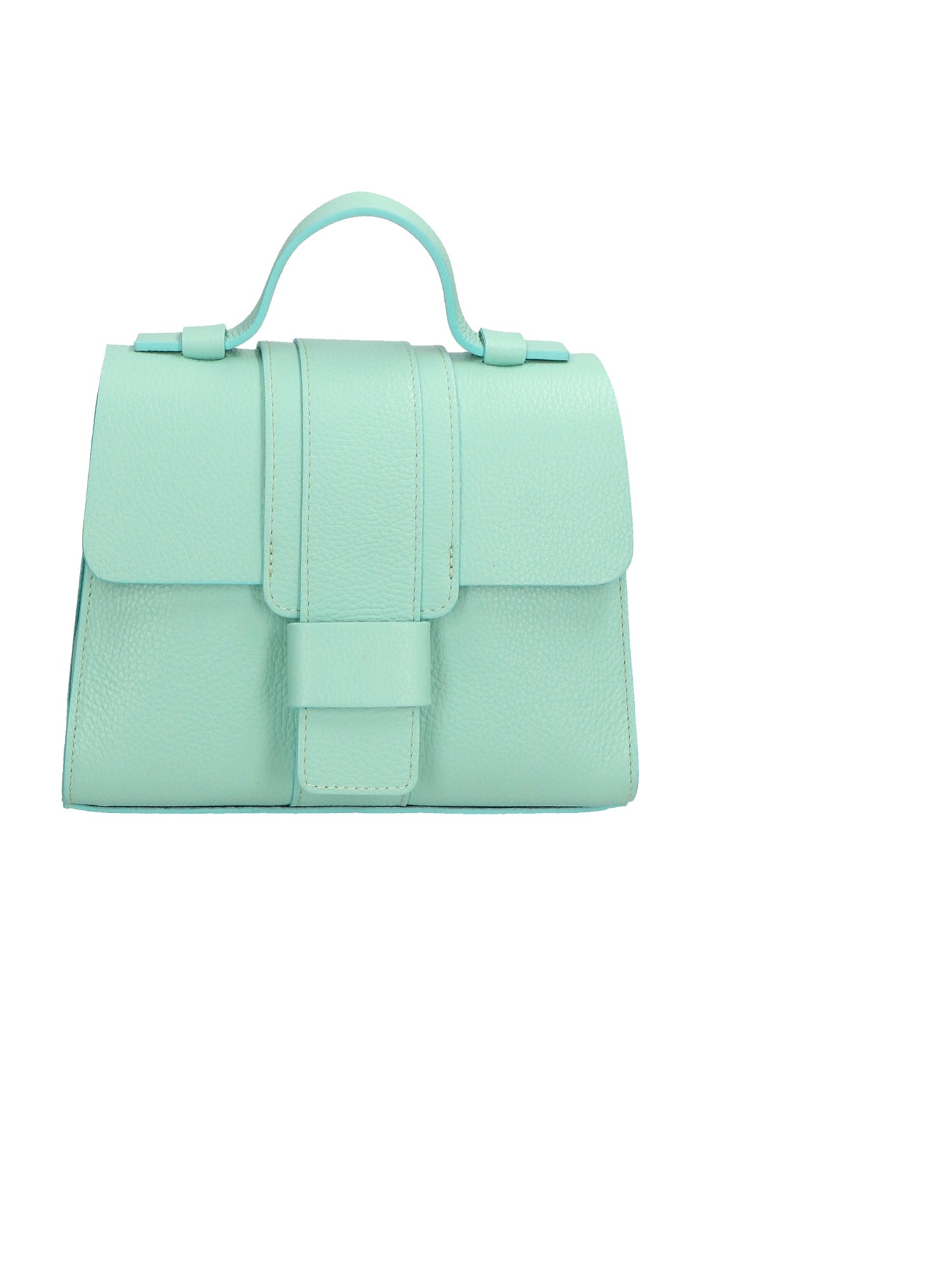 Borsa a mano da Donna in Vera Pelle | Gave Lux | GLX220592623FBG-D80_ACQUA_+_D30_SMERALDO