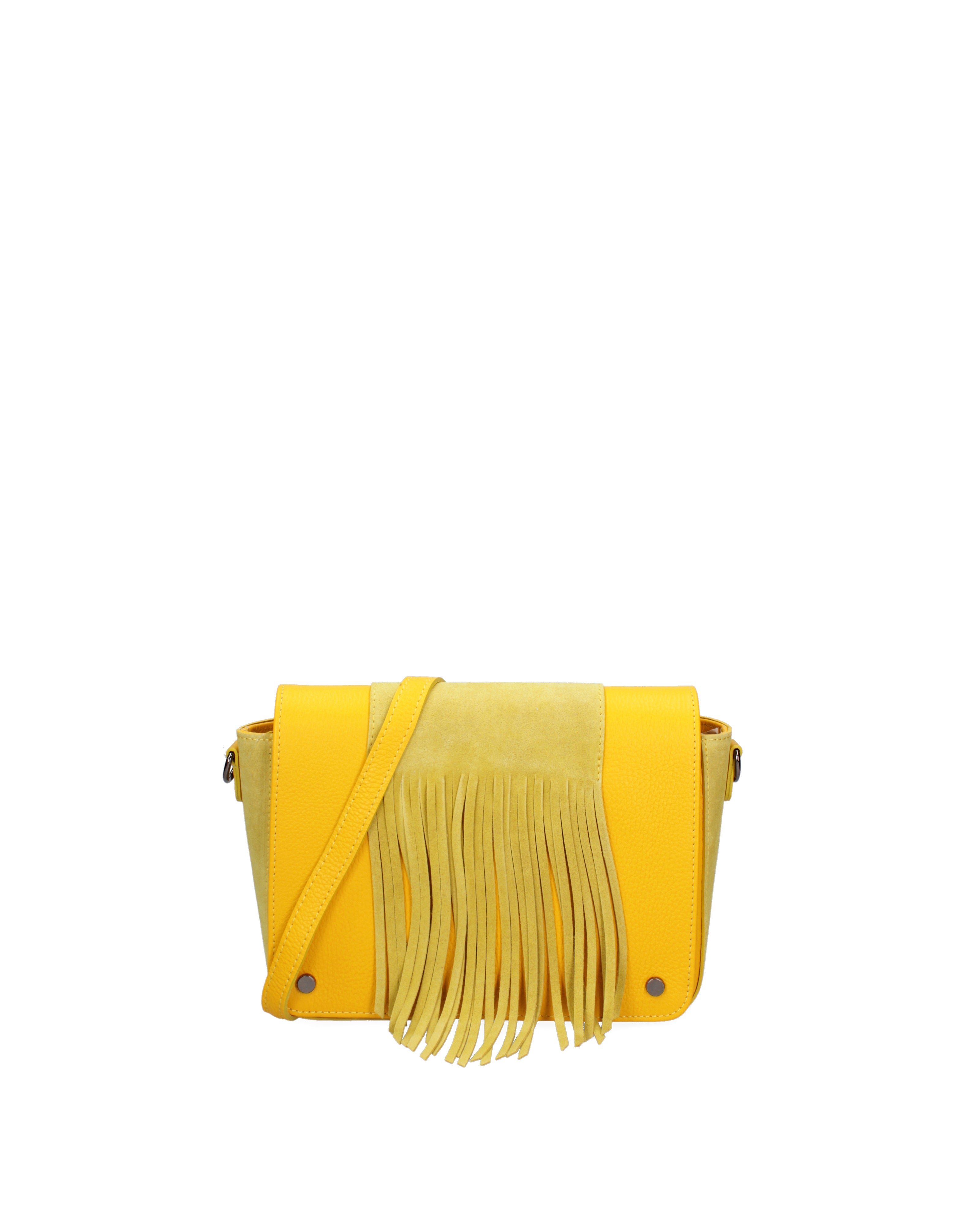 Borsa a tracolla da donna In Vera pelle | Gave Lux | GLX22891823FBG-GIALLO