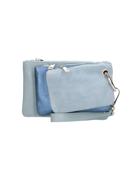 Borsa a tracolla da Donna in Vera Pelle | Gave Lux | GLX2218903423FBG-CIELO+BLU