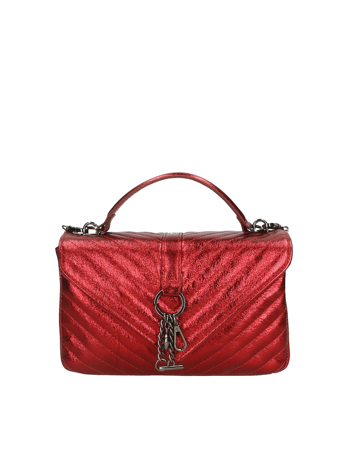 Borsa a tracolla da donna In Vera pelle | Gave Lux | GLX22162623FBG-ROSSO