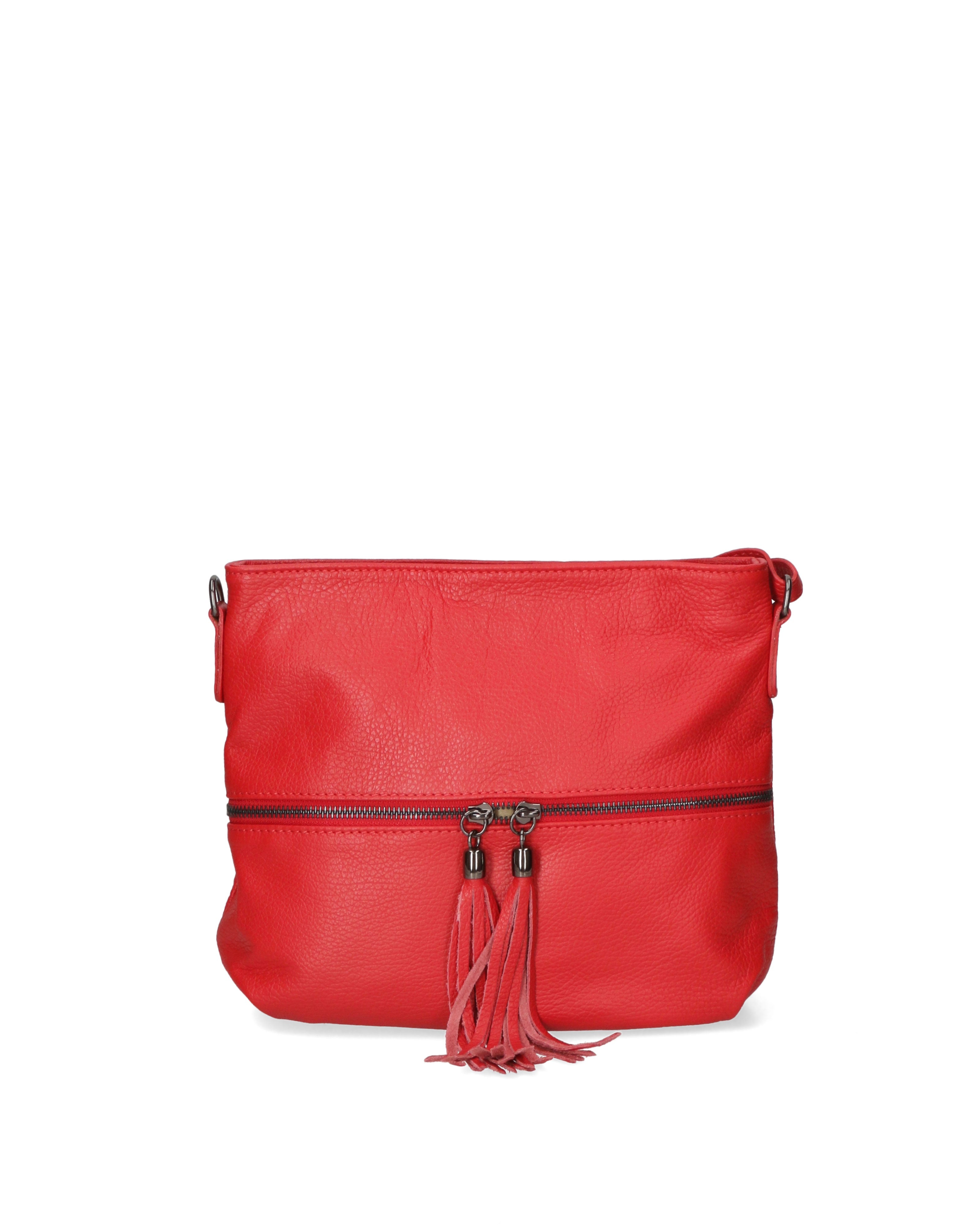 Borsa a tracolla da donna In Vera pelle | Gave Lux | GLX228006223FBG-ROSSO