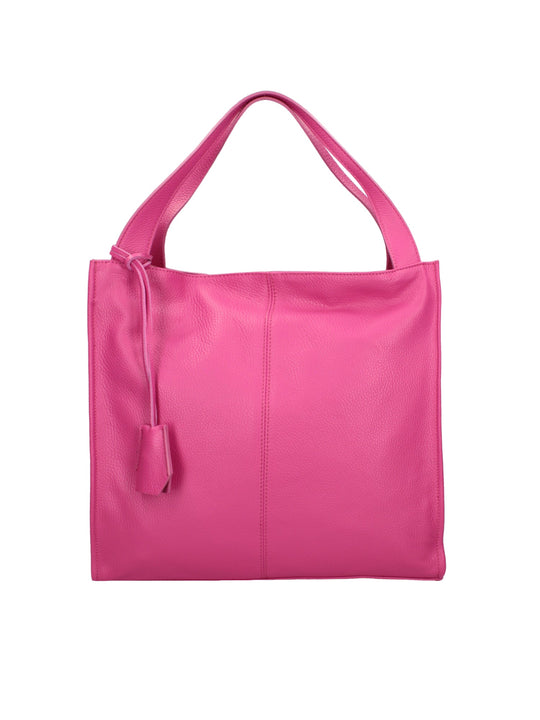 Borsa a spalla da Donna in Vera Pelle | Gave Lux | GLX22331223FBG-D02_FUXIA