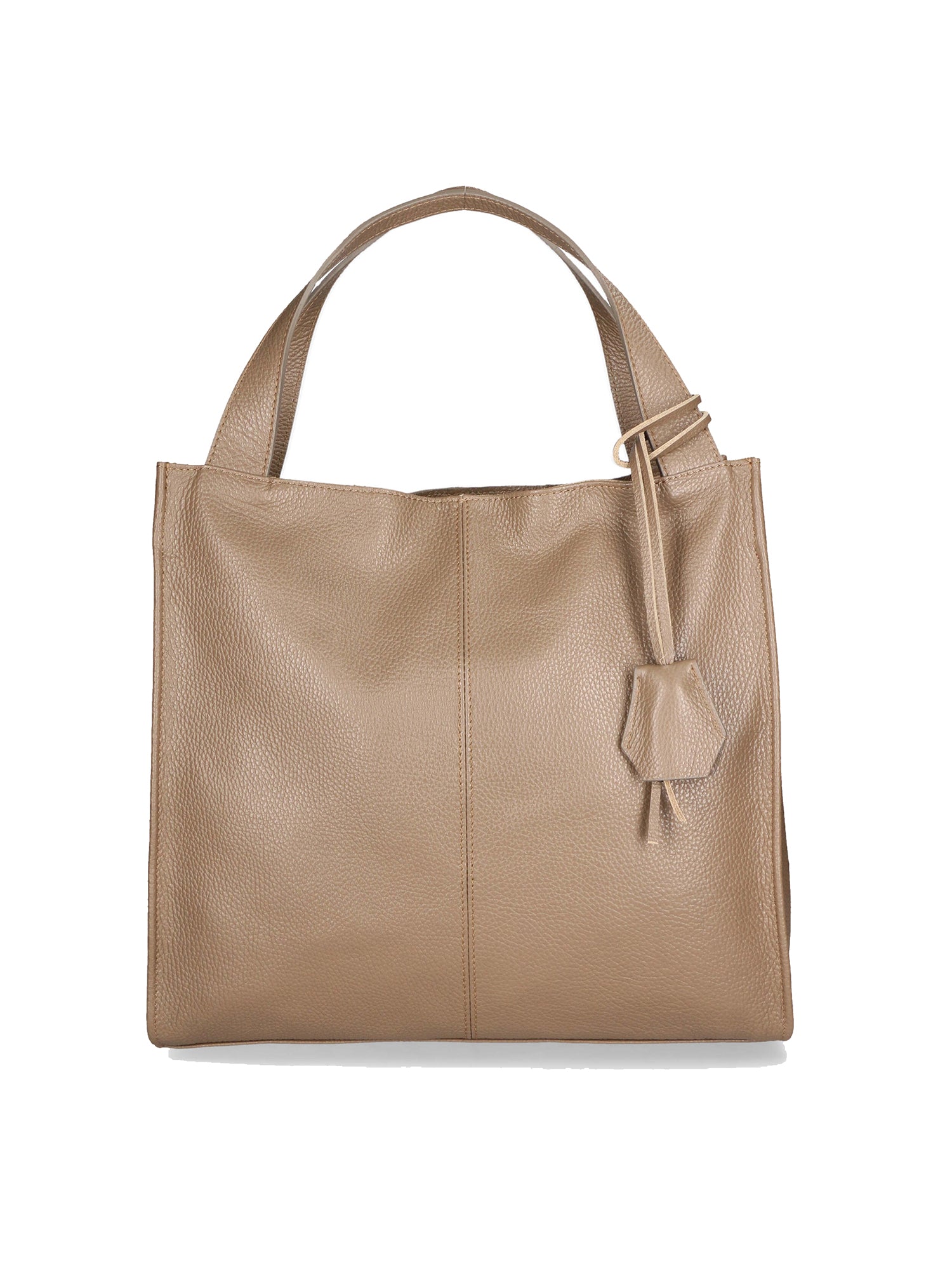 borsa a spalla da Donna in Vera Pelle | Gave Lux | GLX22331223FBG-D40_TAUPE_TAUPE