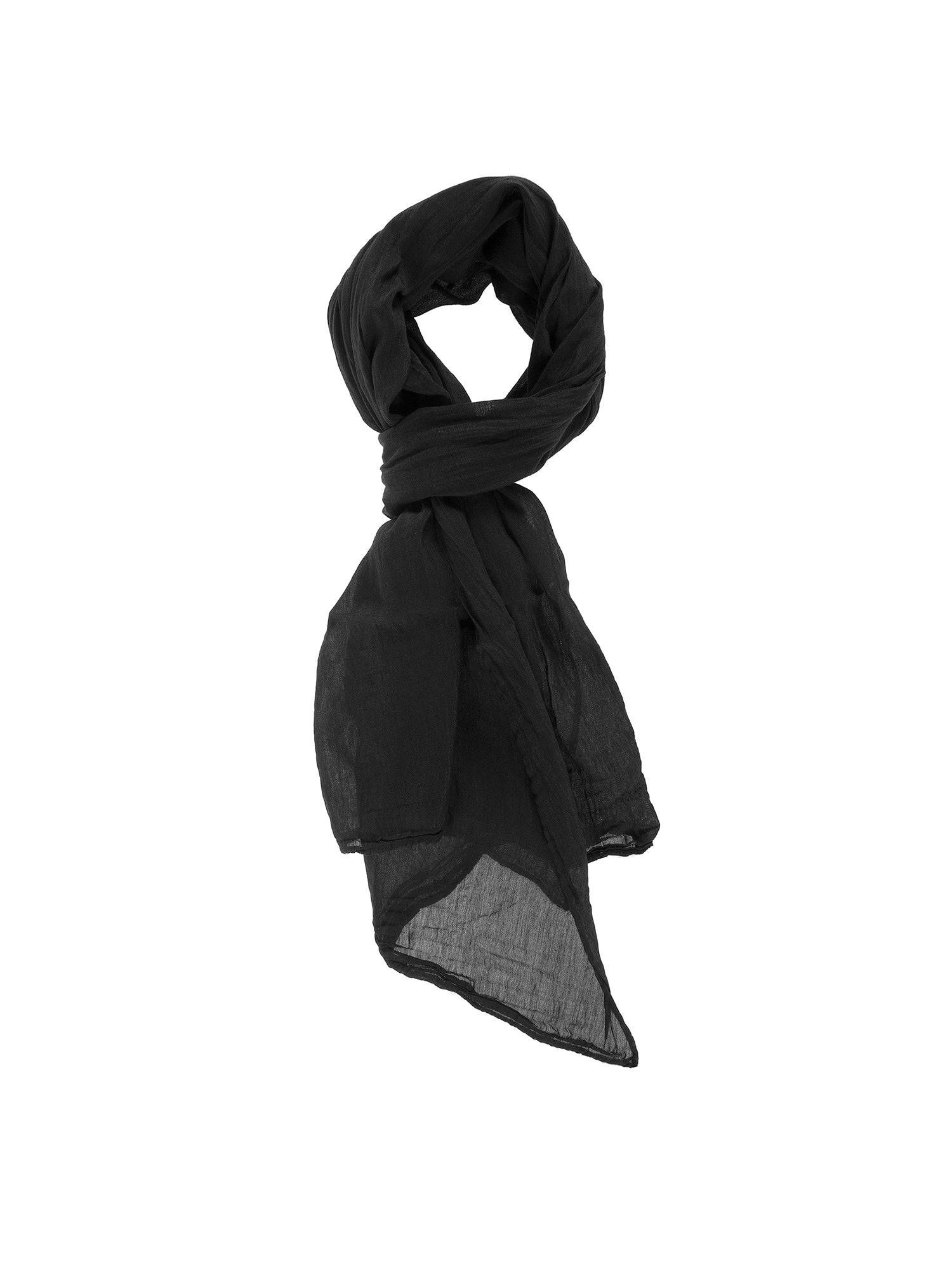 Foulard Unisex in Cotone e seta | Gave Lux | GLX22L203823FBG-NERO