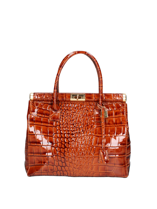 borsa a mano da Donna in Vera Pelle | Gave Lux | GLX22774223FBG-C17_CUOIO_COGNAC