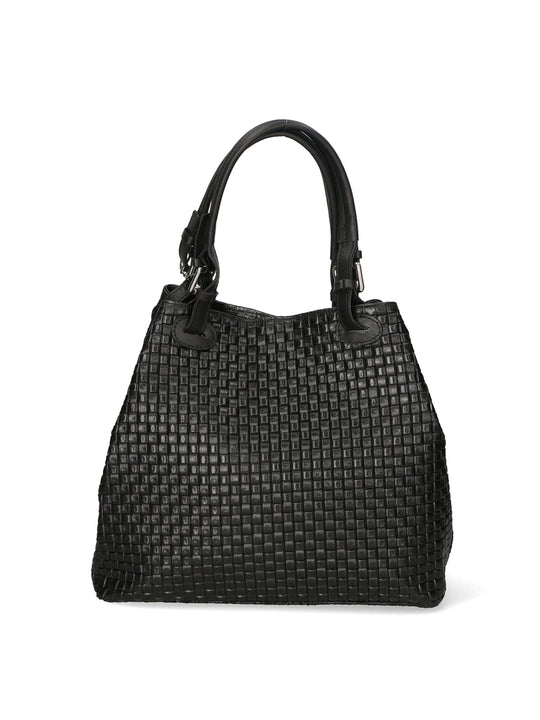 Borsa a spalla da Donna in Vera Pelle | Gave Lux | GLX228004723FBG-019_NERO