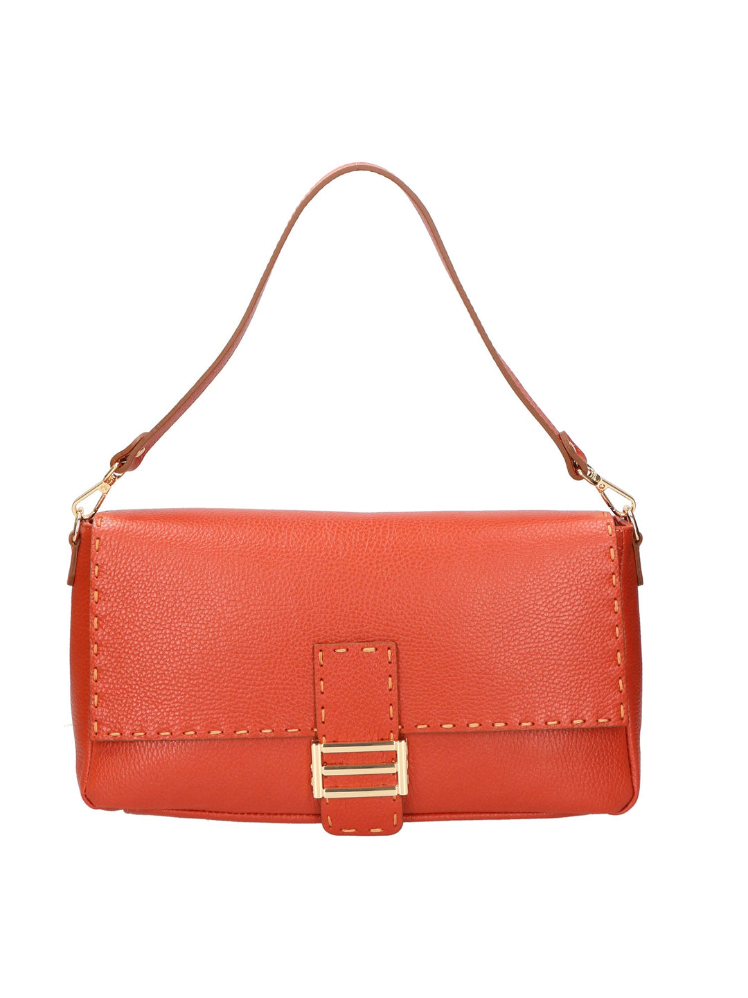 borsa a spalla da Donna in Vera Pelle | gave lux | GLX220686823FBG-D61_MATTONE