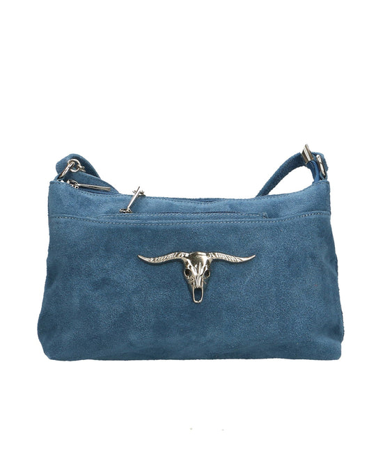 Borsa a tracolla da donna In Vera pelle | Gave Lux | GLX22865023FBG-BLU