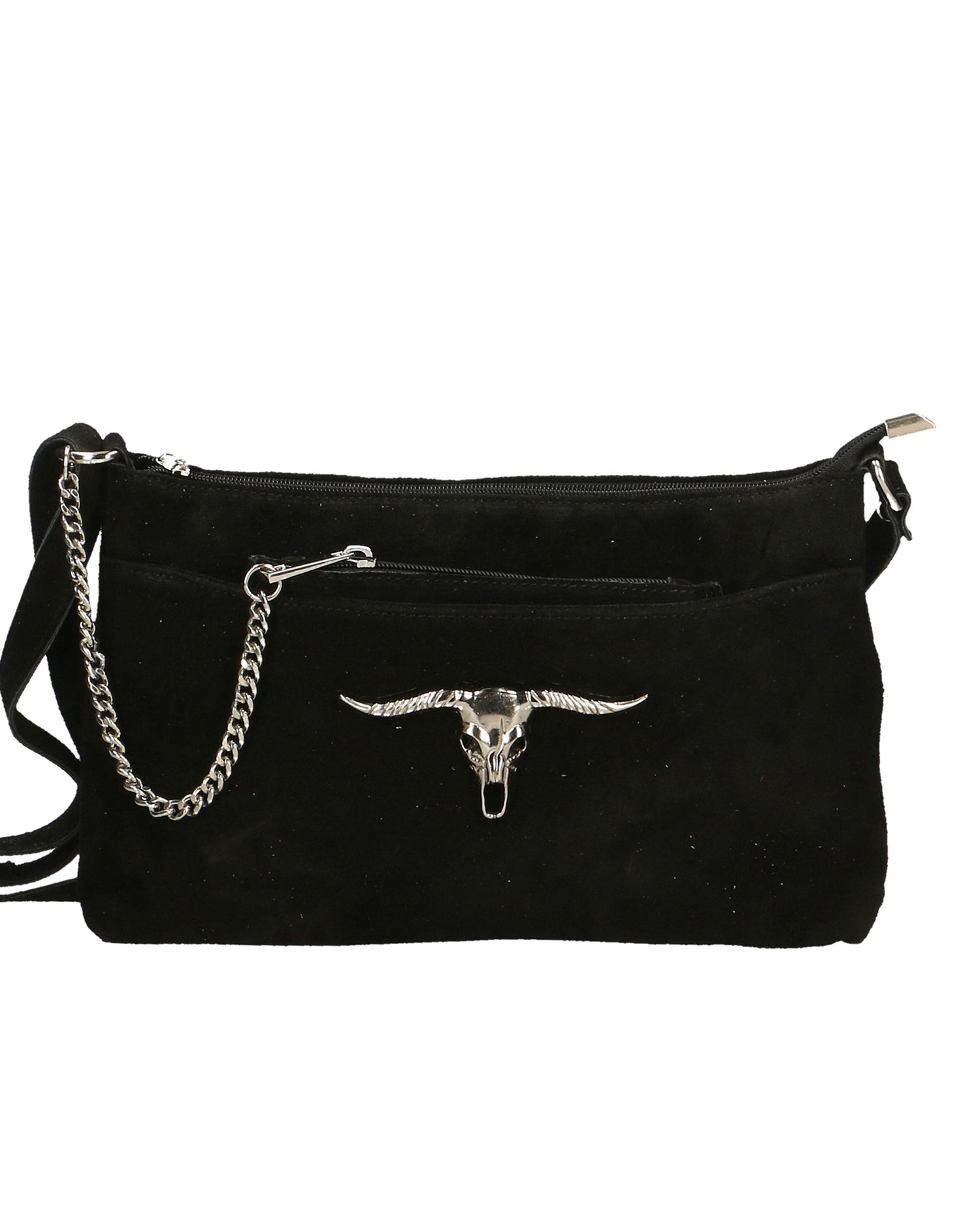 Borsa a tracolla da donna In Vera pelle | Gave Lux | GLX22865023FBG-NERO
