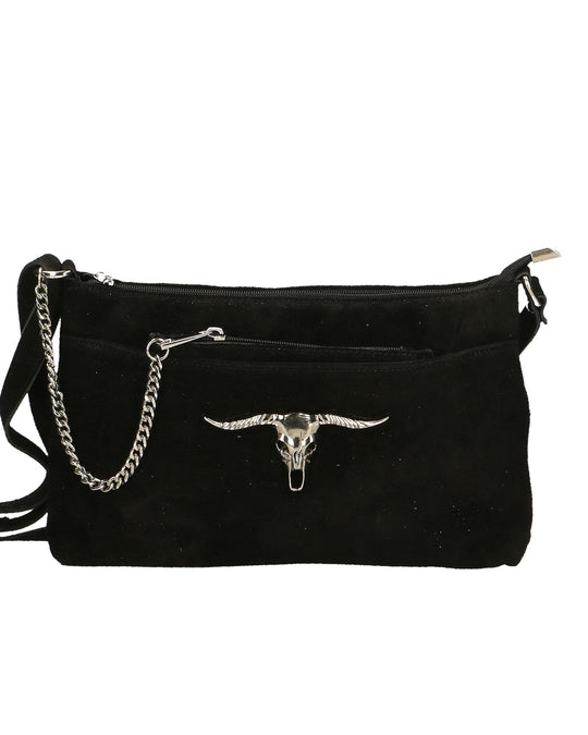 Borsa a tracolla da donna In Vera pelle | Gave Lux | GLX22865023FBG-NERO