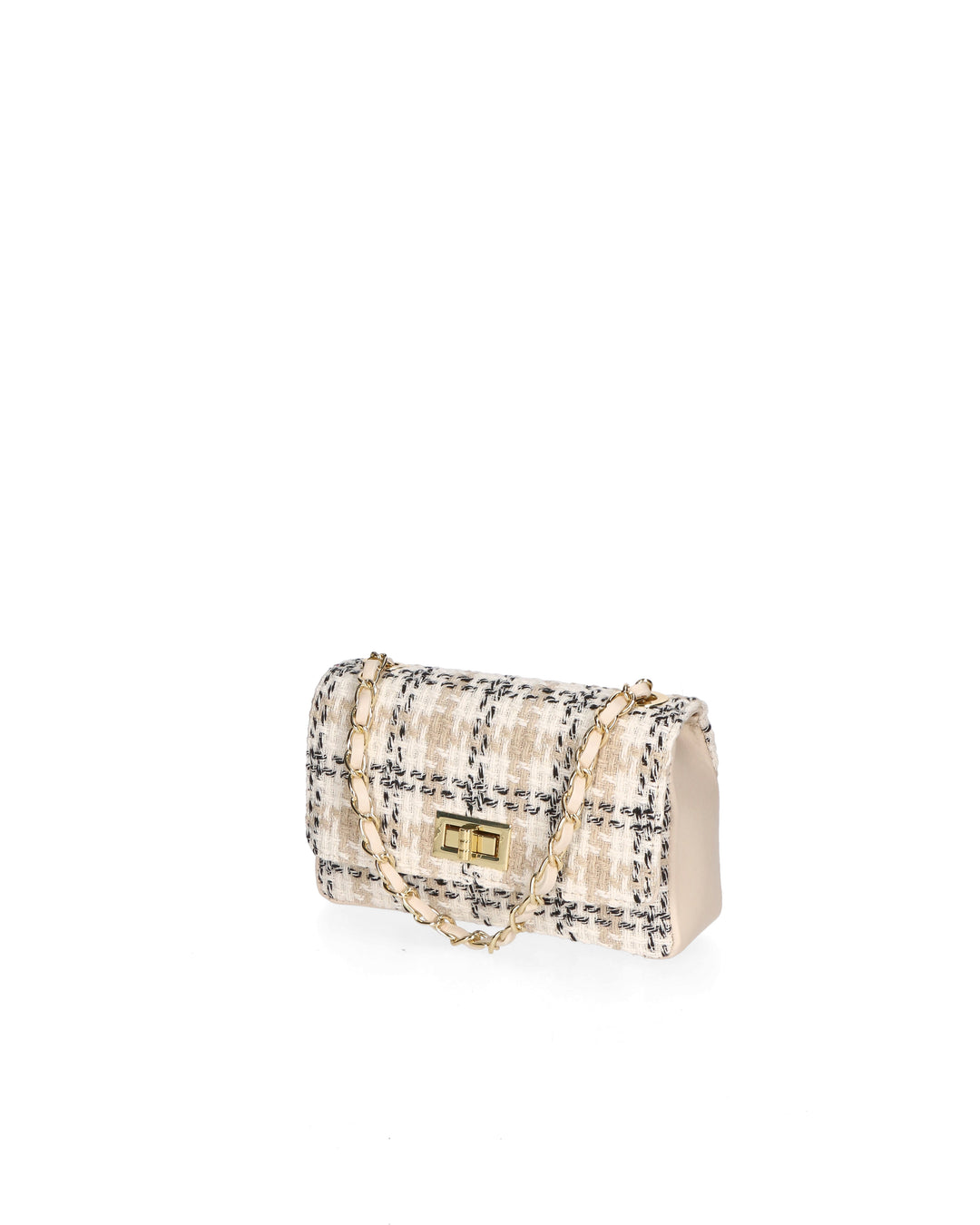 Borsa a tracolla da donna Misto Cotone e Pelle