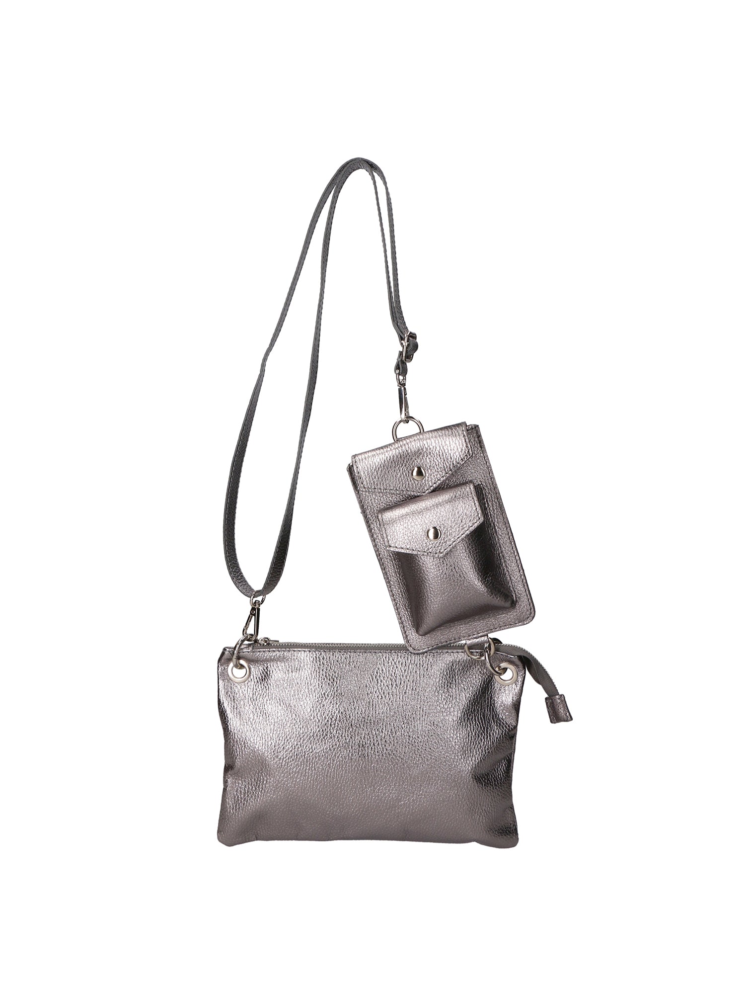 Borsa a Tracolla da Donna in Vera Pelle | Gave Lux | GLX220593223FBG-DL3_FERRO