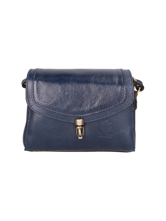 Borsa a tracolla da donna In Vera pelle | gave lux | GLX220711823FBG-BLU_SCURO