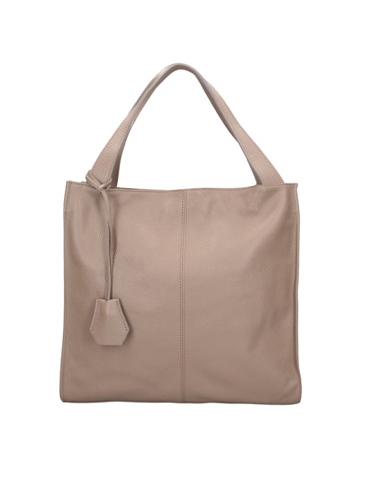 Borsa a spalla da Donna in Vera Pelle | Gave Lux | GLX22331223FBG-D07_TAUPE_CHIARO