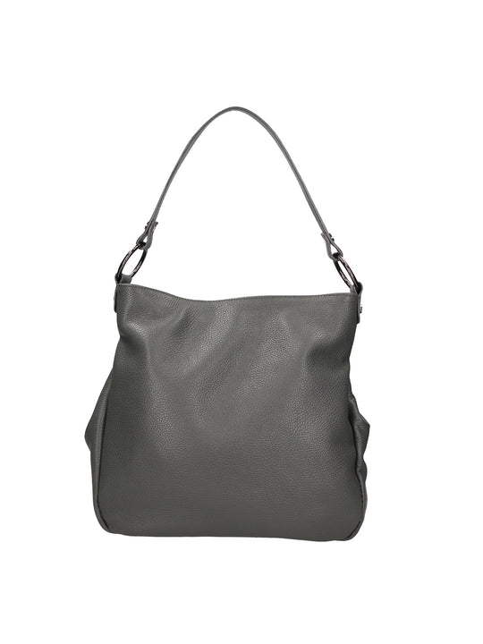 Borsa a spalla da Donna in Vera Pelle | Gave Lux | GLX220571023FBG-D27_GRIGIO_SCURO_DARK_GREY