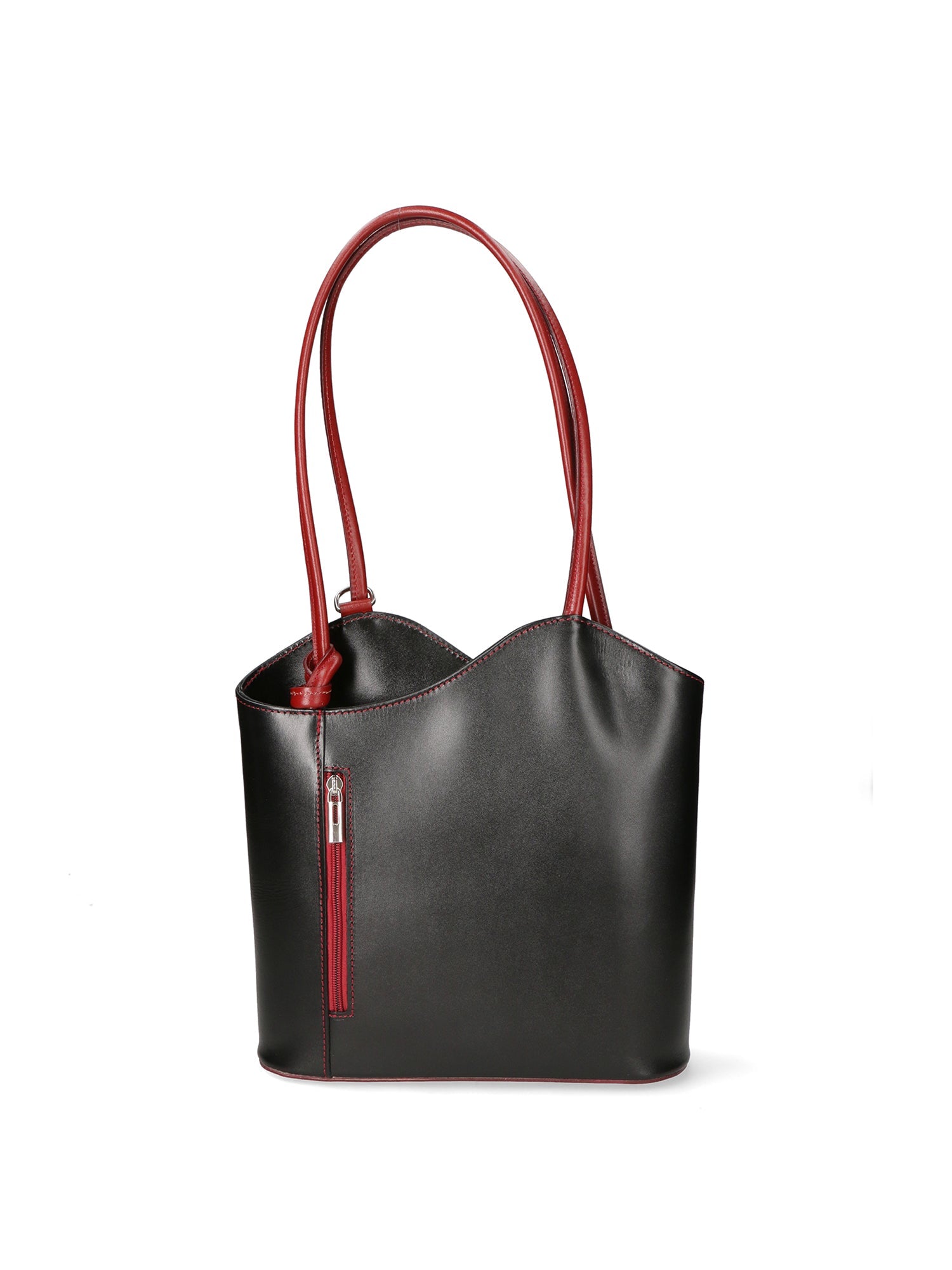 Borsa a spalla da Donna in Vera Pelle | Gave Lux | GLX22903923FBG-NERO_ROSSO
