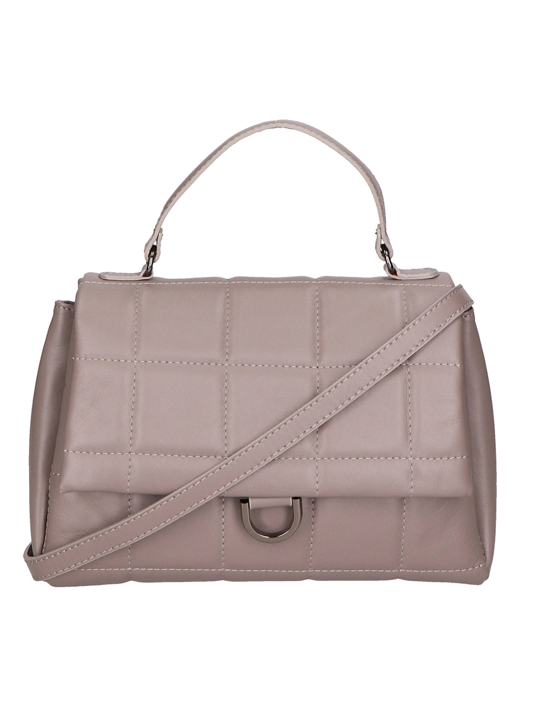 Lila Damenhandtasche aus echtem Leder