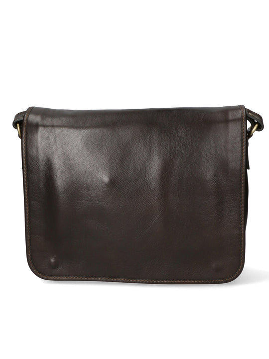 borsa a mano Unisex in Vera Pelle | Gave Lux | GLX22911023FBG-TMORO_DARK_BROWN