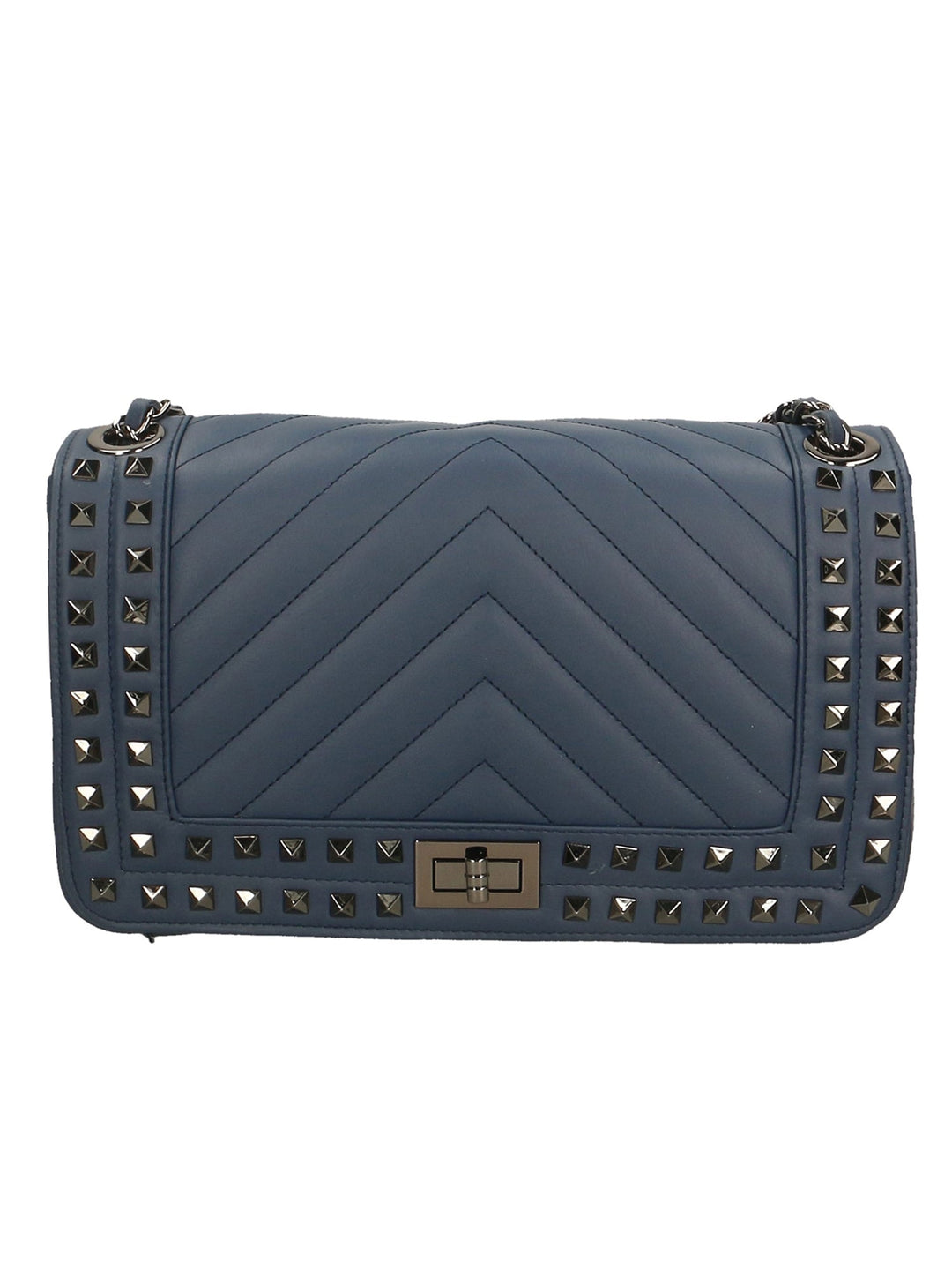 Borsa a spalla da Donna in Vera Pelle | Gave Lux | GLX22659023FBG-BLU_BLUE