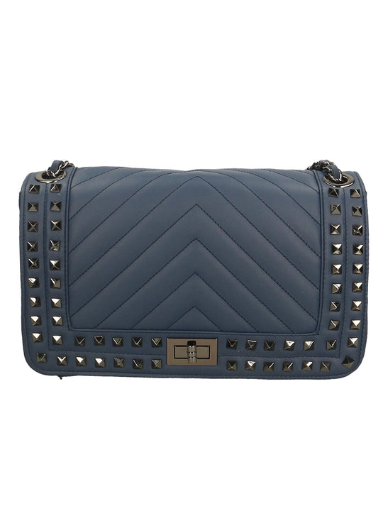 Borsa a spalla da Donna in Vera Pelle | Gave Lux | GLX22659023FBG-BLU_BLUE