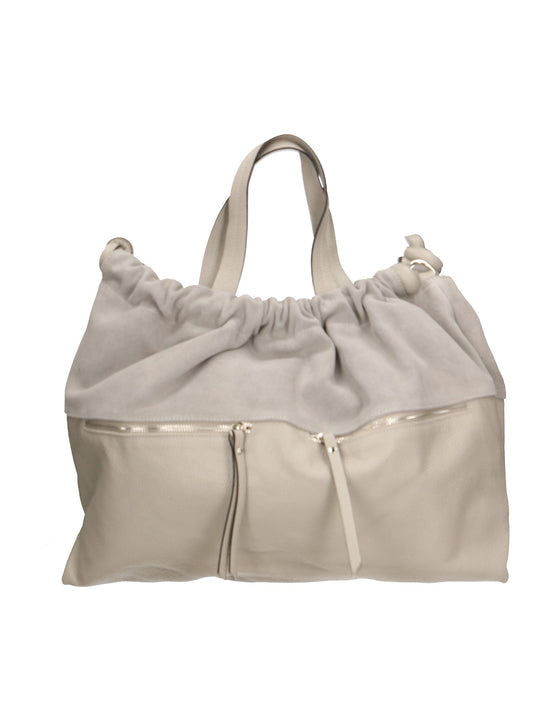 Borsa a mano da Donna in Vera Pelle | Gave Lux | GLX220183823FBG-D86_GRIGIO_PERLA_PEARL_GREY