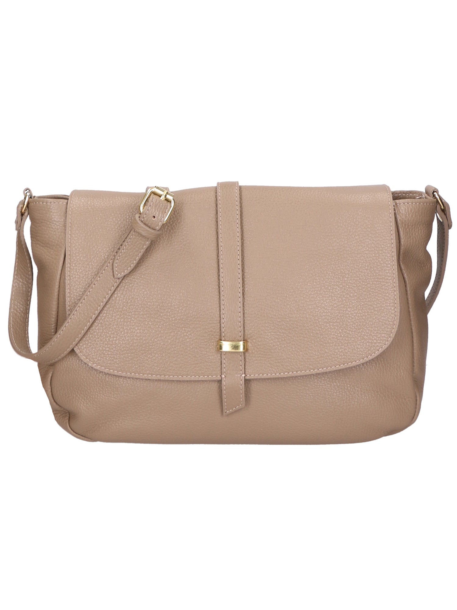Borsa a spalla da Donna in Vera Pelle | gave lux | GLX220651923FBG-D40_TAUPE_TAUPE