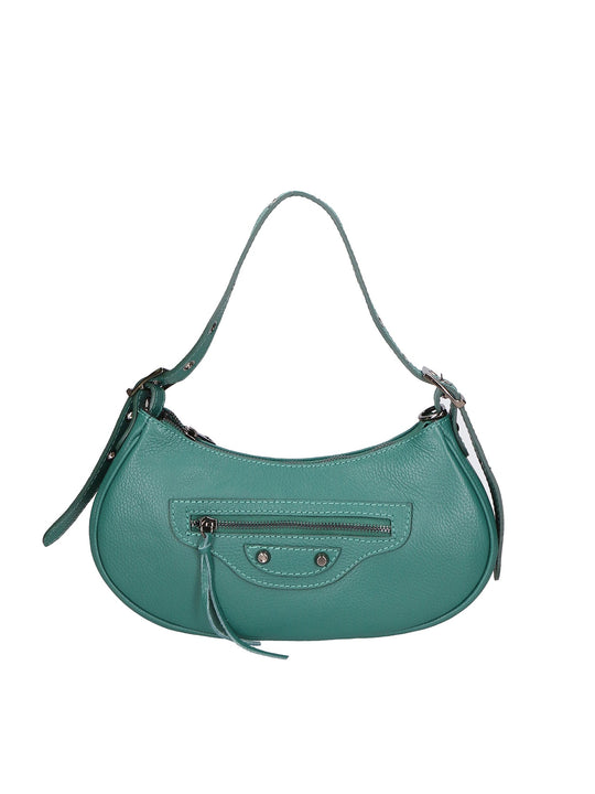 Borsa a spalla da Donna in Vera Pelle | Gave Lux | GLX220654823FBG-PAVONE