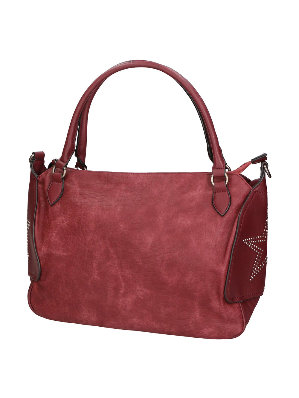 Rosa Damen Handtasche aus Kunstleder